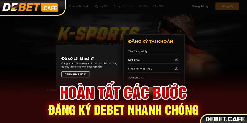 Hoàn tất quy trình đăng ký Debet diễn ra nhanh chóng Hoàn tất quy trình đăng ký Debet diễn ra nhanh chóng